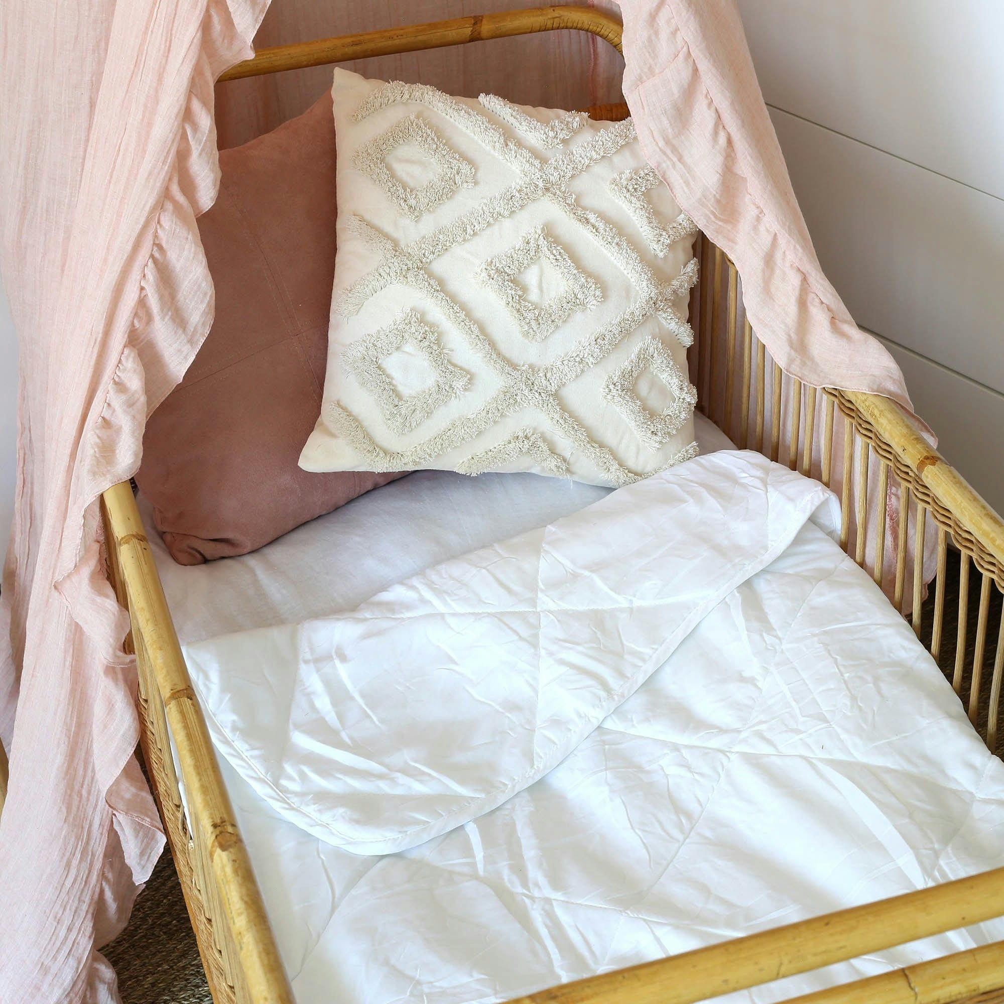 - couette lit bébé bébé 100X140cm Blanc