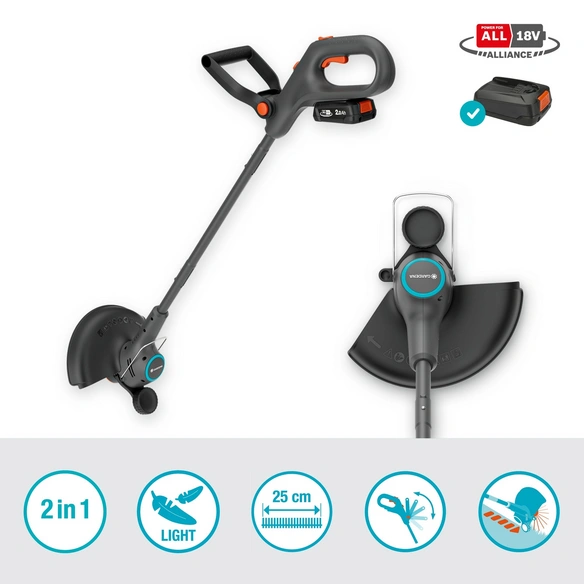 Akku-Rasentrimmer »EasyTrim 25«, 18V, 2,0 Ah, P4A-Akku, Ready-To-Use Set