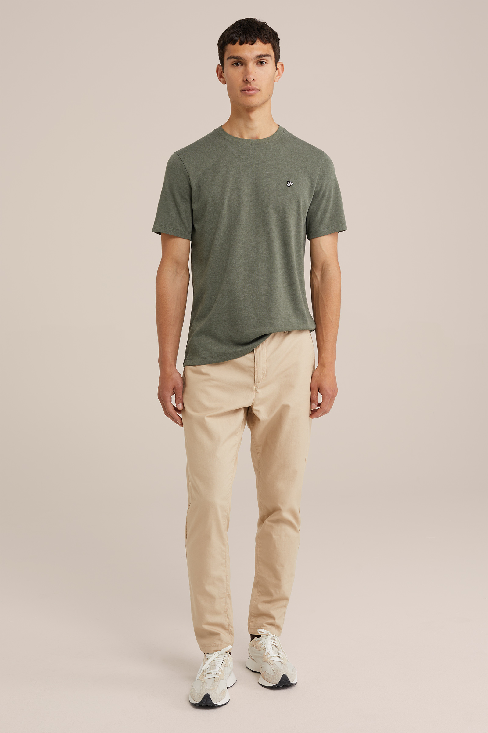 Heren regular fit T-shirt met embroidery