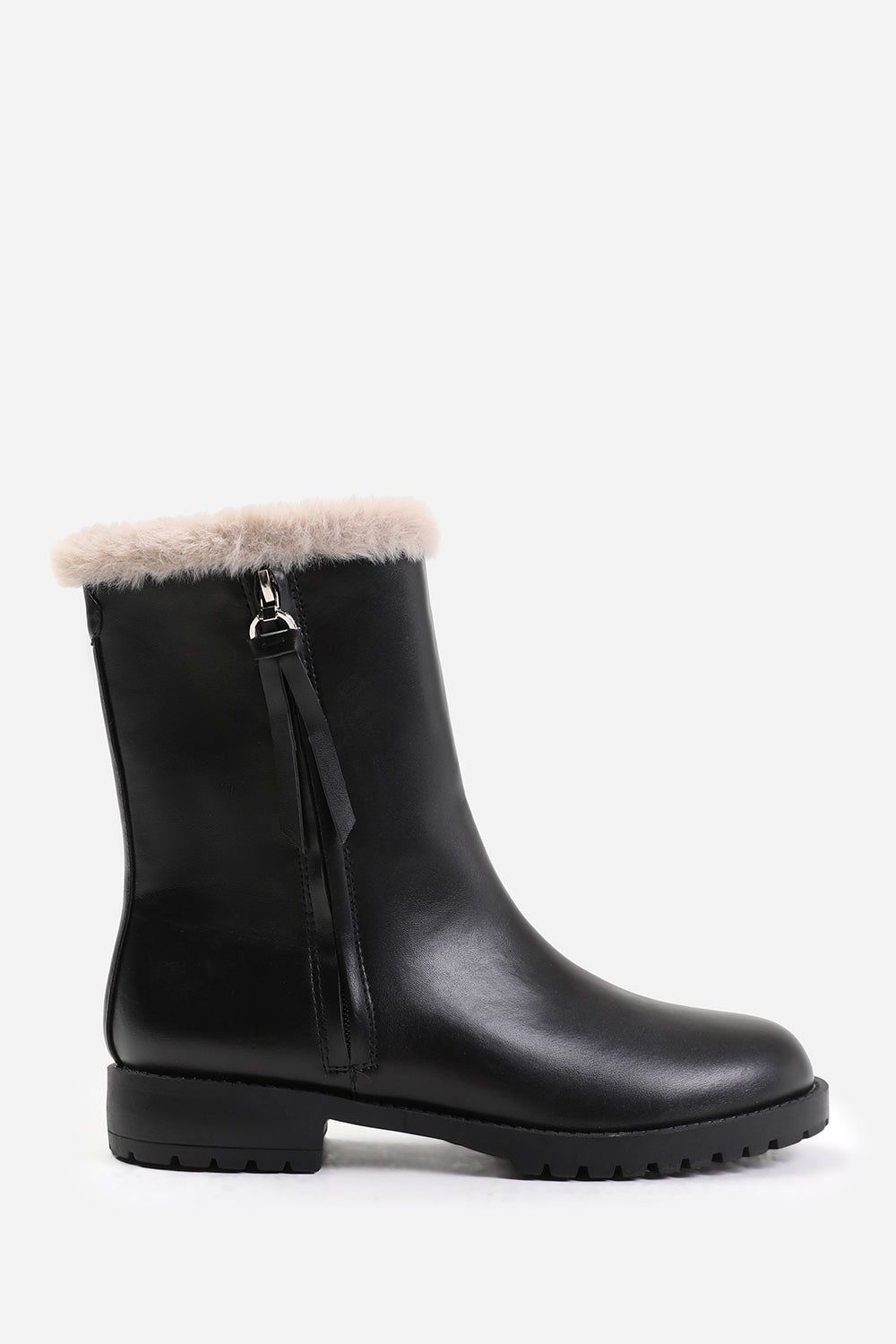 Where's That From Ice' Wide Fit Mid Calf Boot With Fur Trim