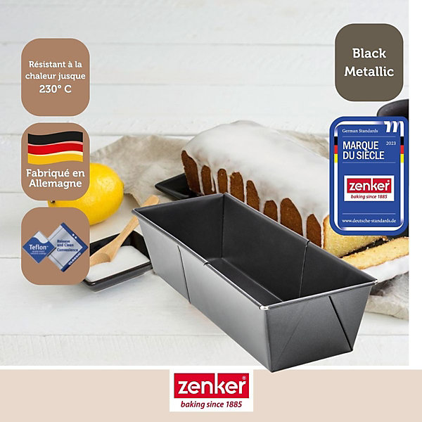 Moule à cake extensible 20 à 35 cm Zenker Black Metallic