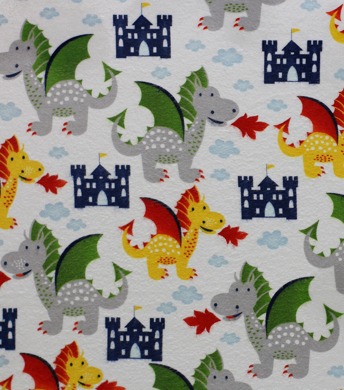 Dragons And Castles Super Snuggle Flannel Fabric