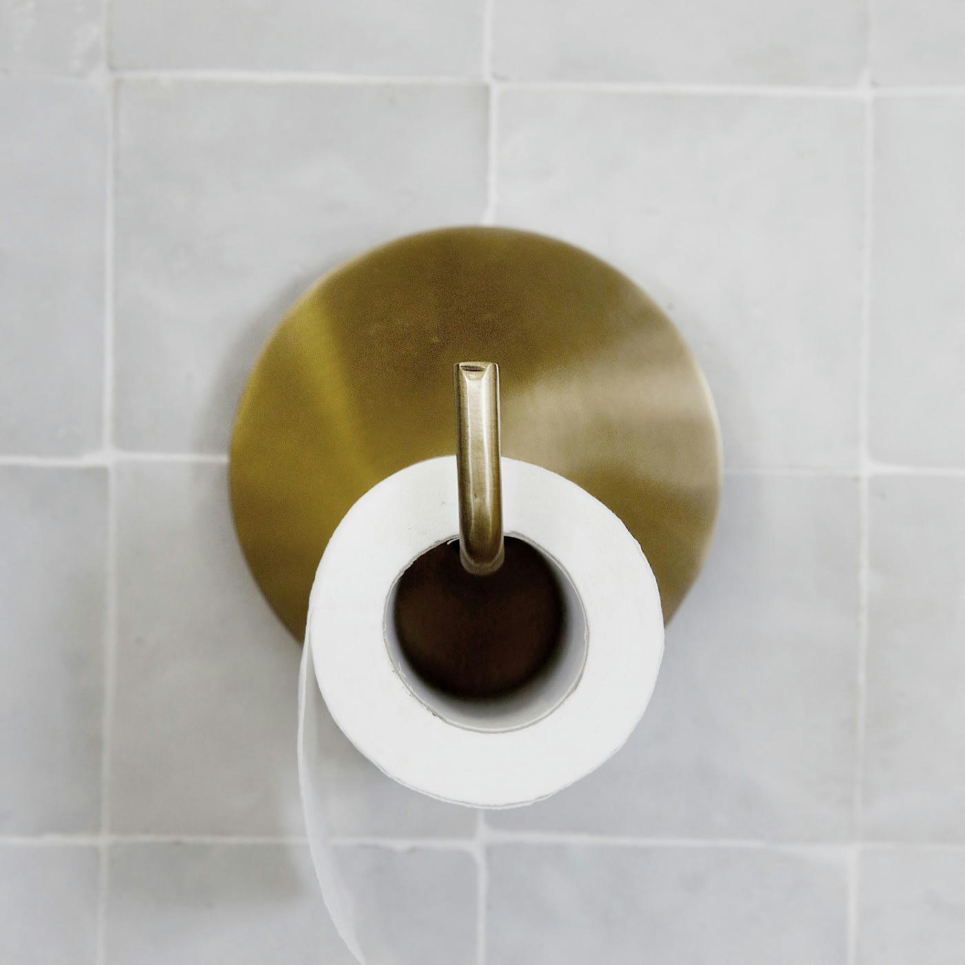 TEXT - Dérouleur de papier toilette métal