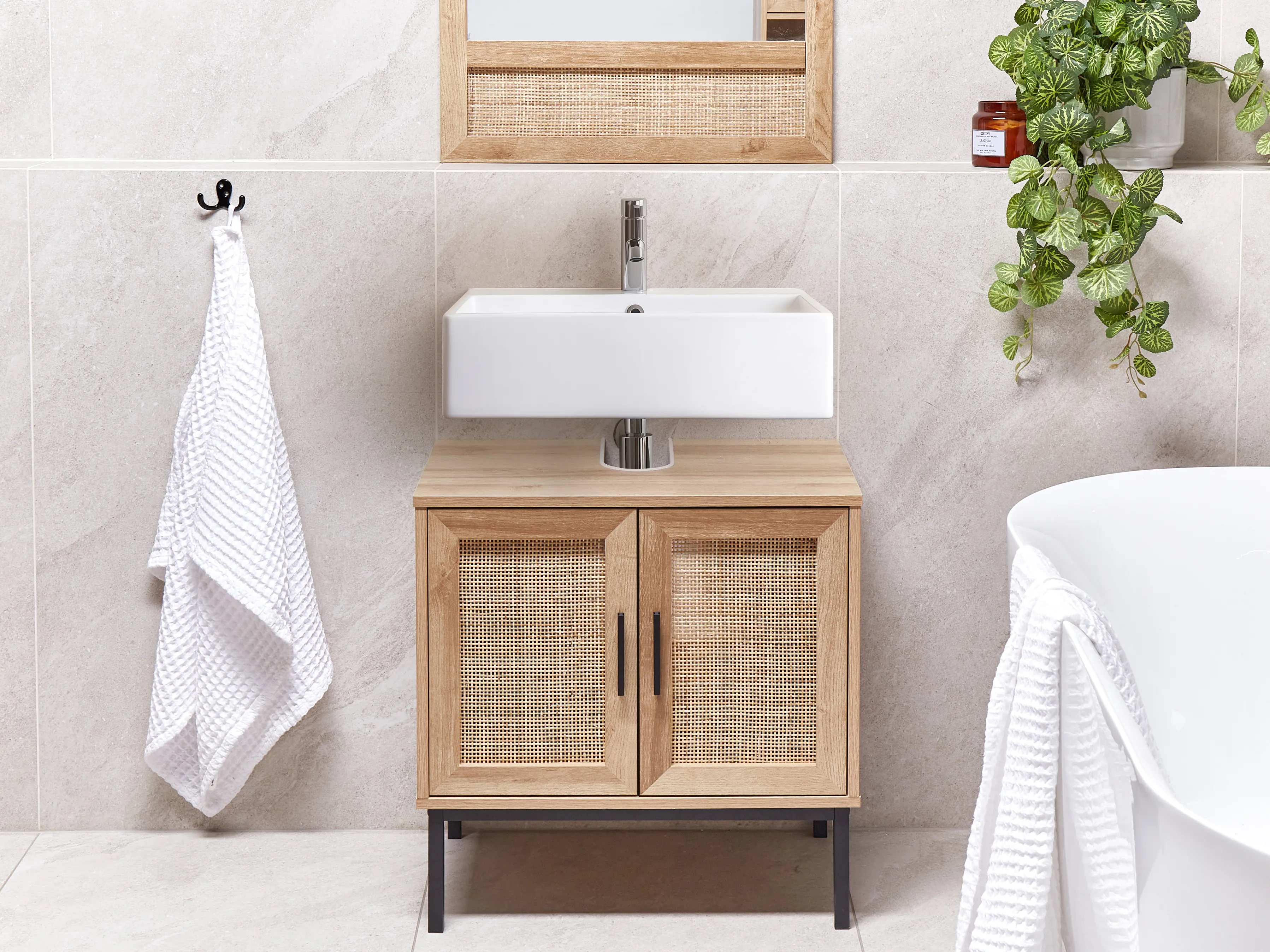 Vanity Unit ROSELL 60 cm Light Brown