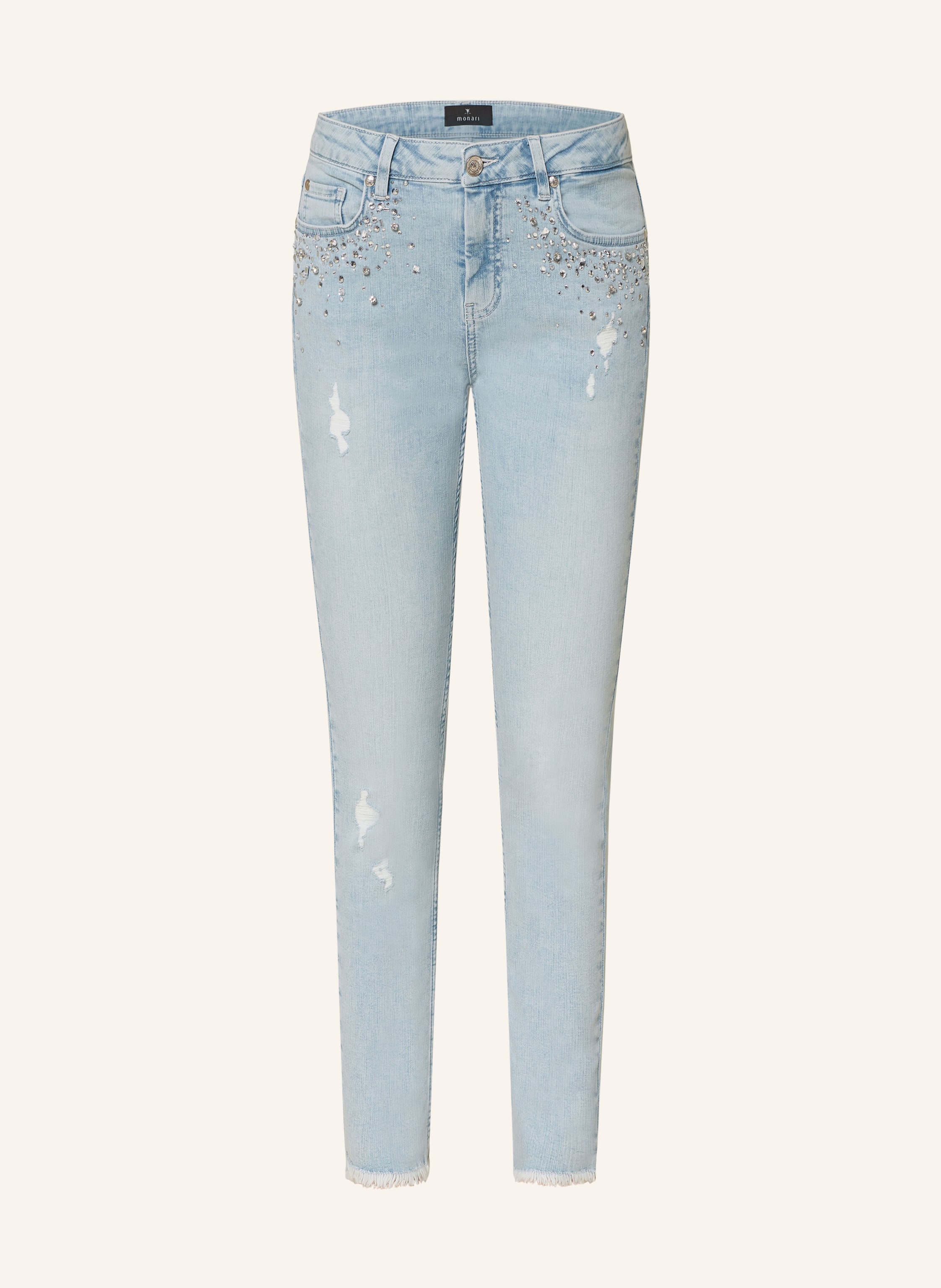 monari Skinny Jeans mit Schmucksteinen