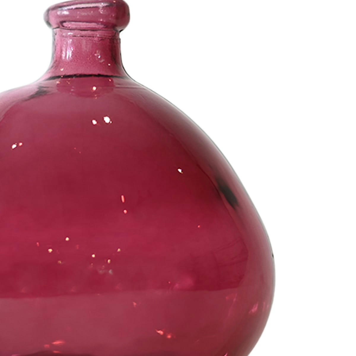 SCANDIC - Vase en verre recyclé Fushia 23 cm