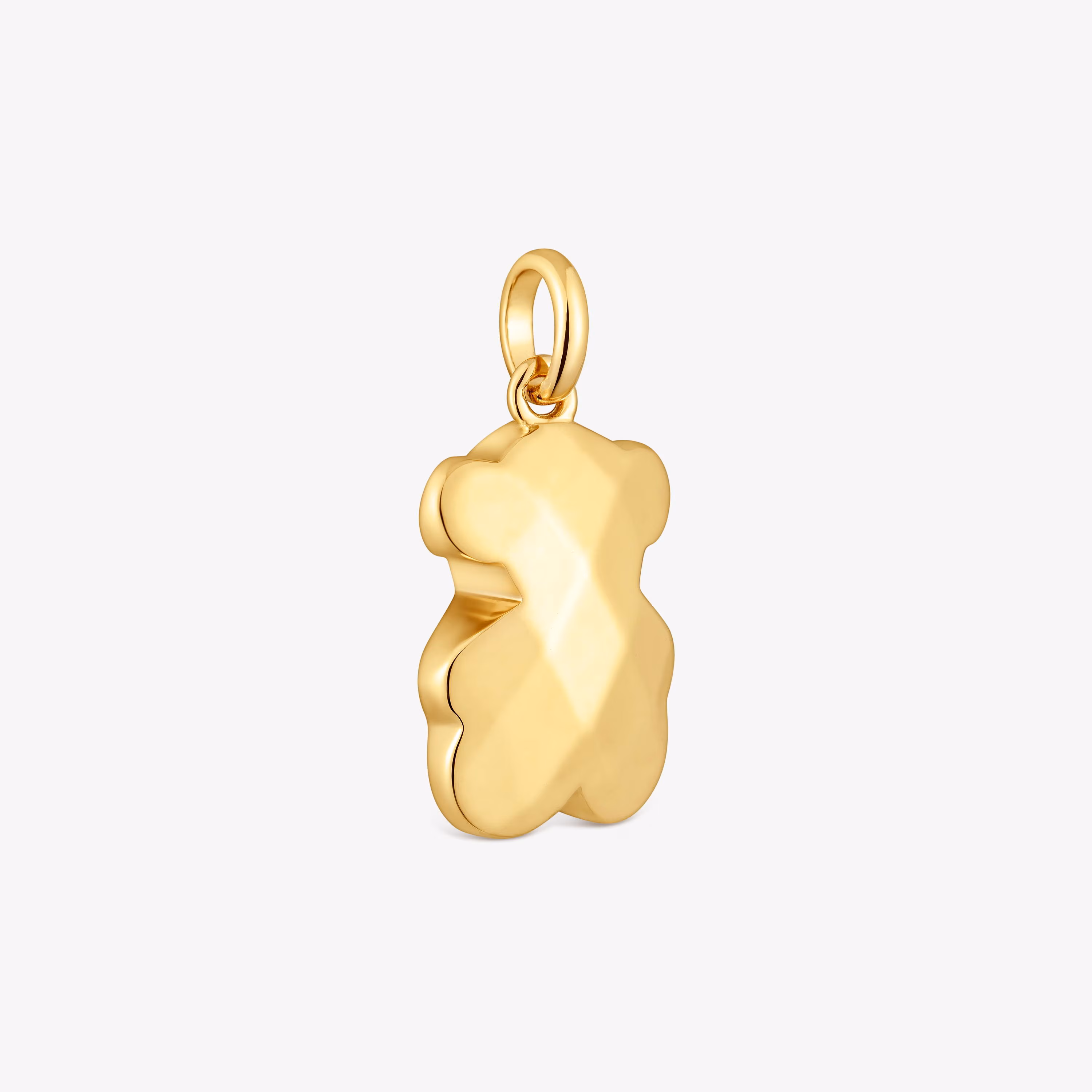 Colgante oso con baño de oro 18 kt sobre plata Icon Metal