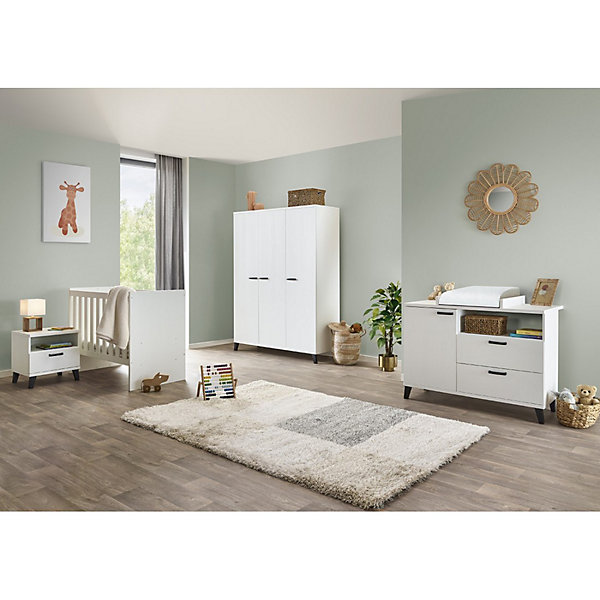 Commode bébé DANAETable à langer intégrée coloris blanc