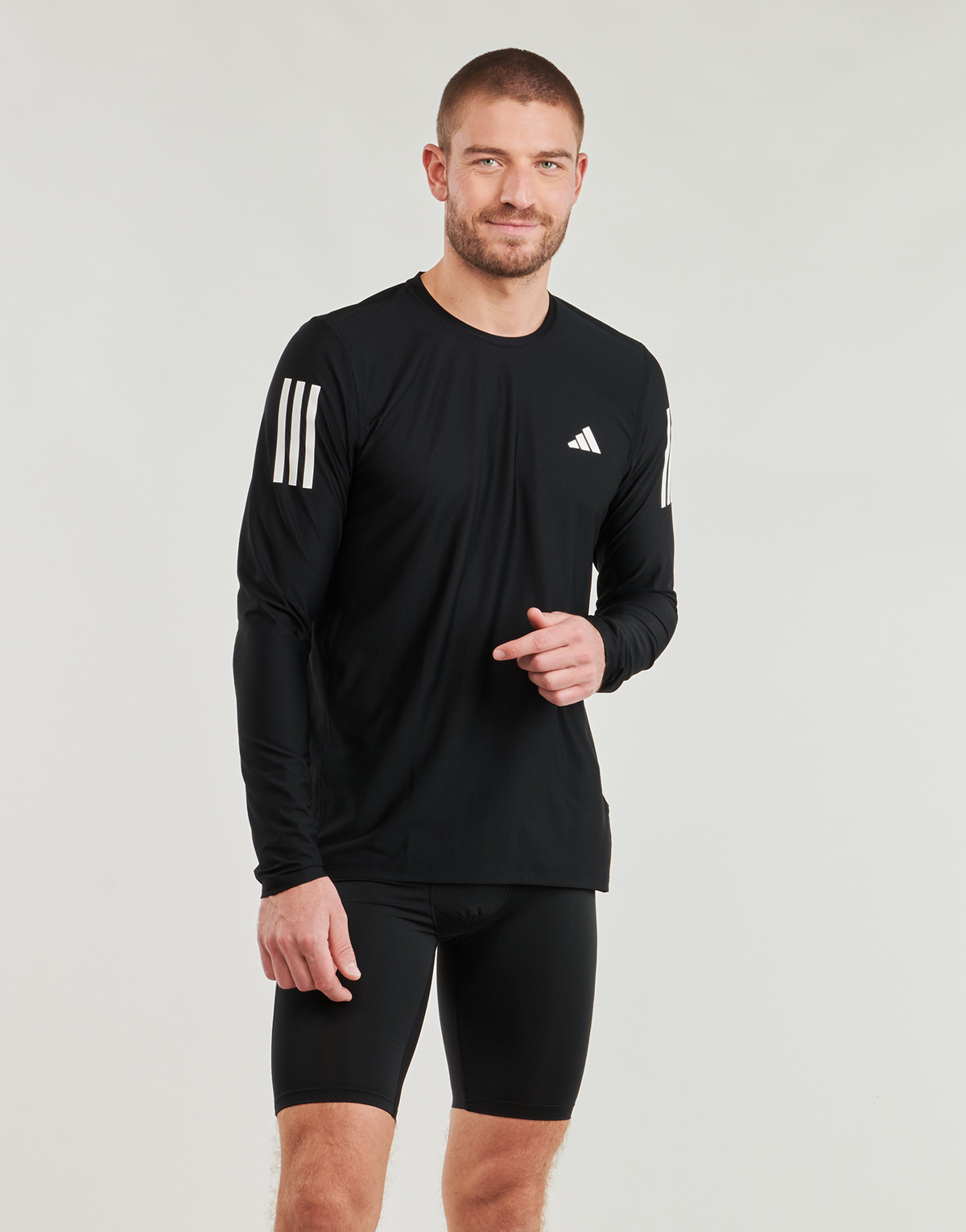 adidas - Own The Run Long Sleeve Long-Sleeve Top - Black