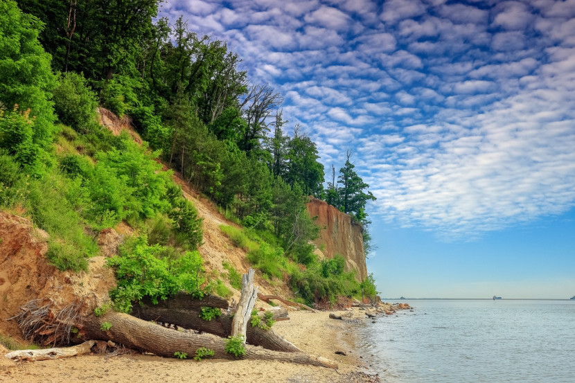 Fototapeta do Salonu MORZE Plaża Klif 3D 90x60cm