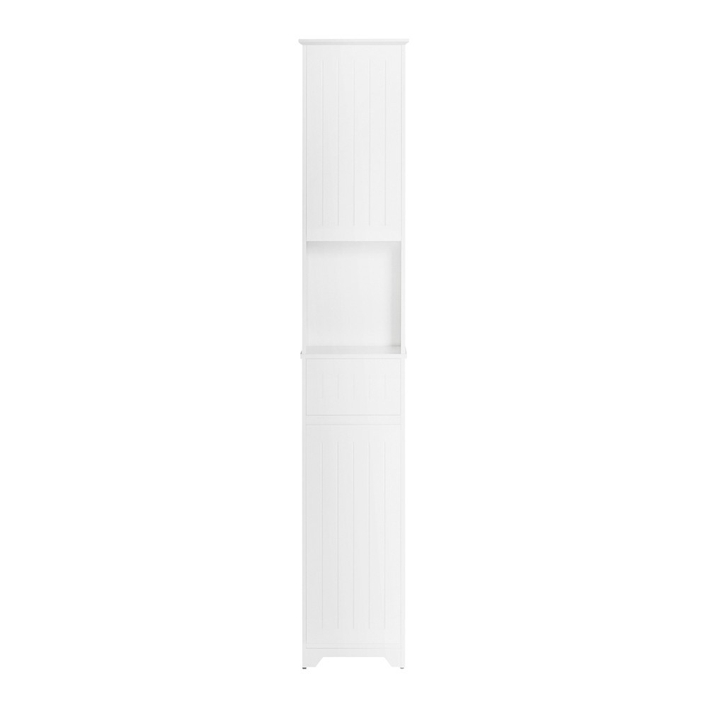 SoBuy Słupek z 2 drzwiami Biały 30x30x170cm Nowoczesny BZR109-W