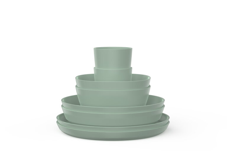 promoset servies silueta 8-delig - nordic sage