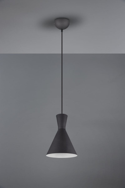 Lampa wisząca czarna ENZO 1xE27x28W wym: 150x20x20 cm RL