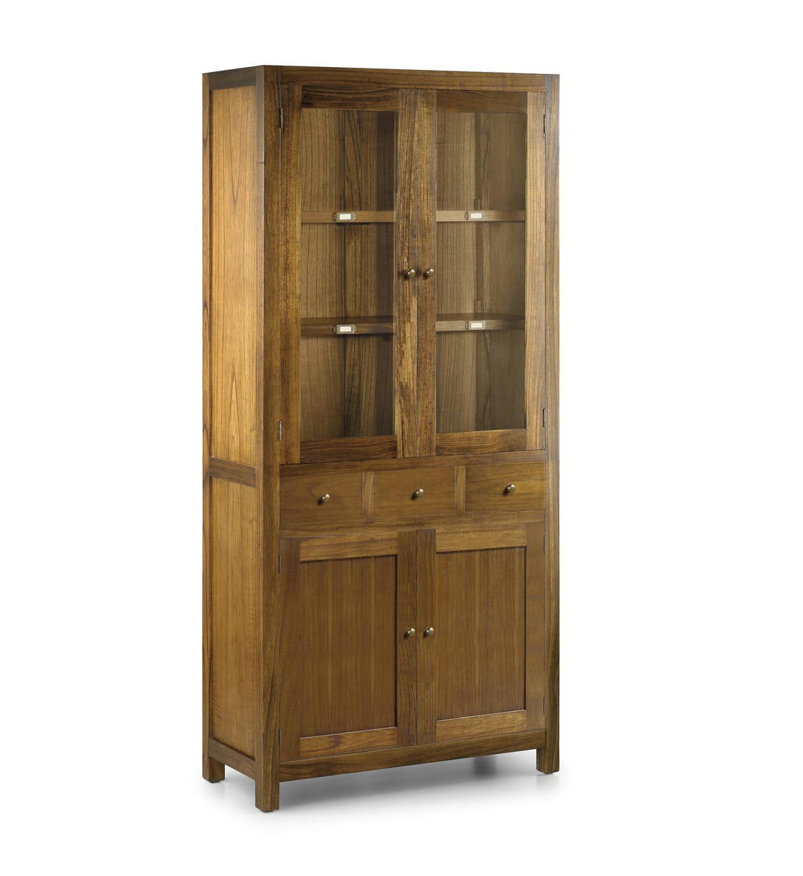 STAR - Vitrine en bois marron, H 190 cm