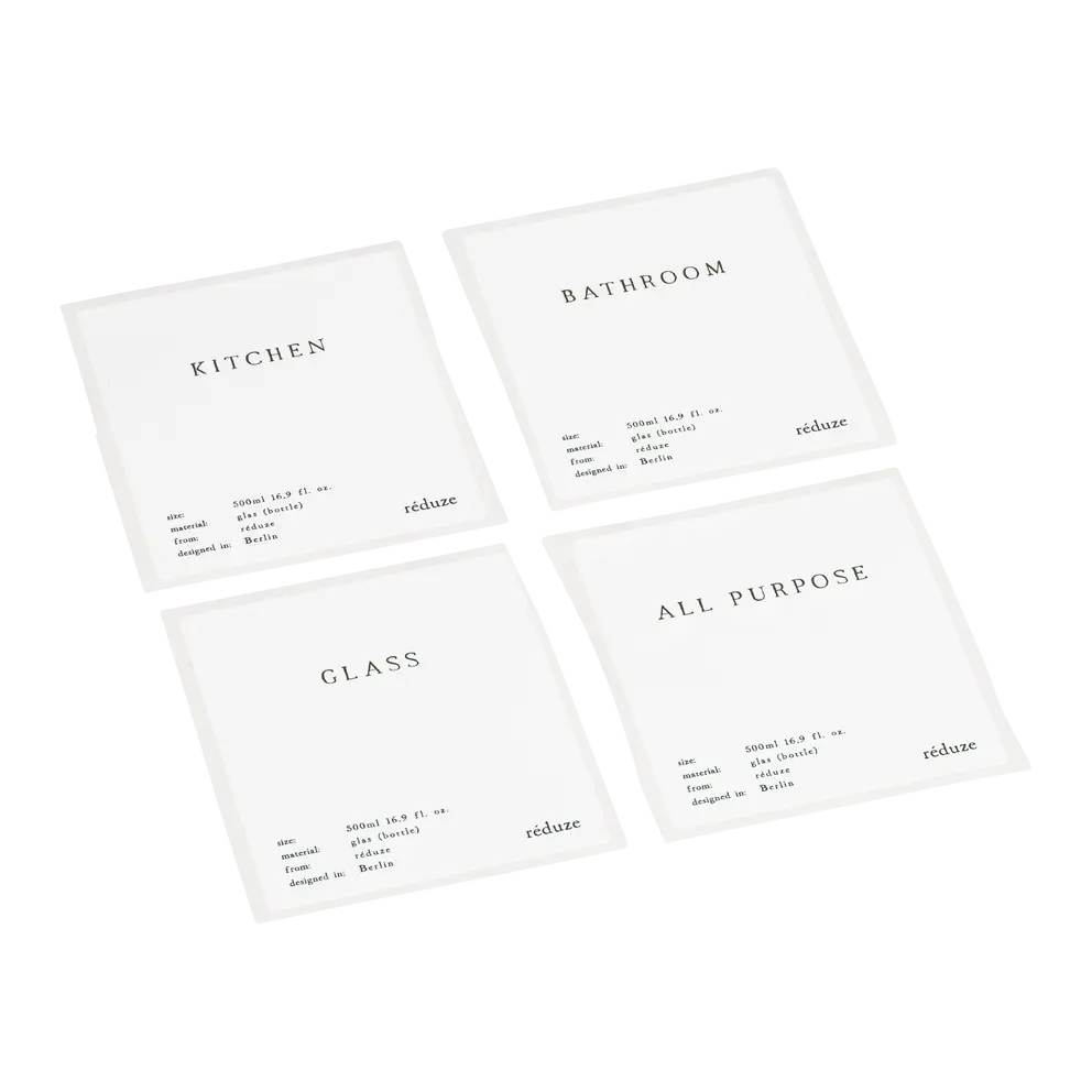 Etiketten Reduze-Clean