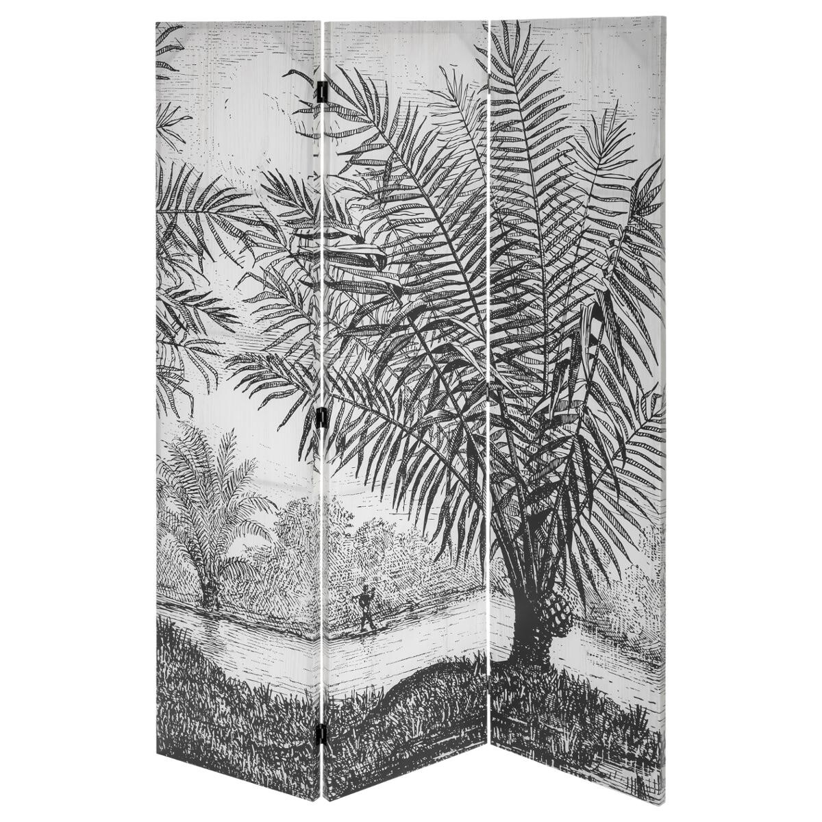 Screen "Cuba" Black and white, H.170 cm