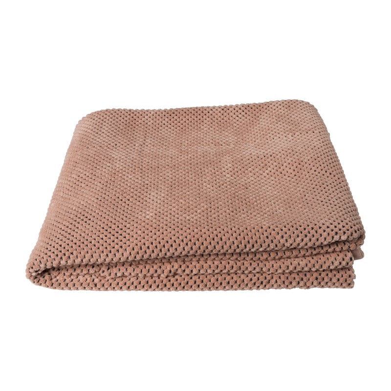 Plaid blokje - blush - 130x160 cm