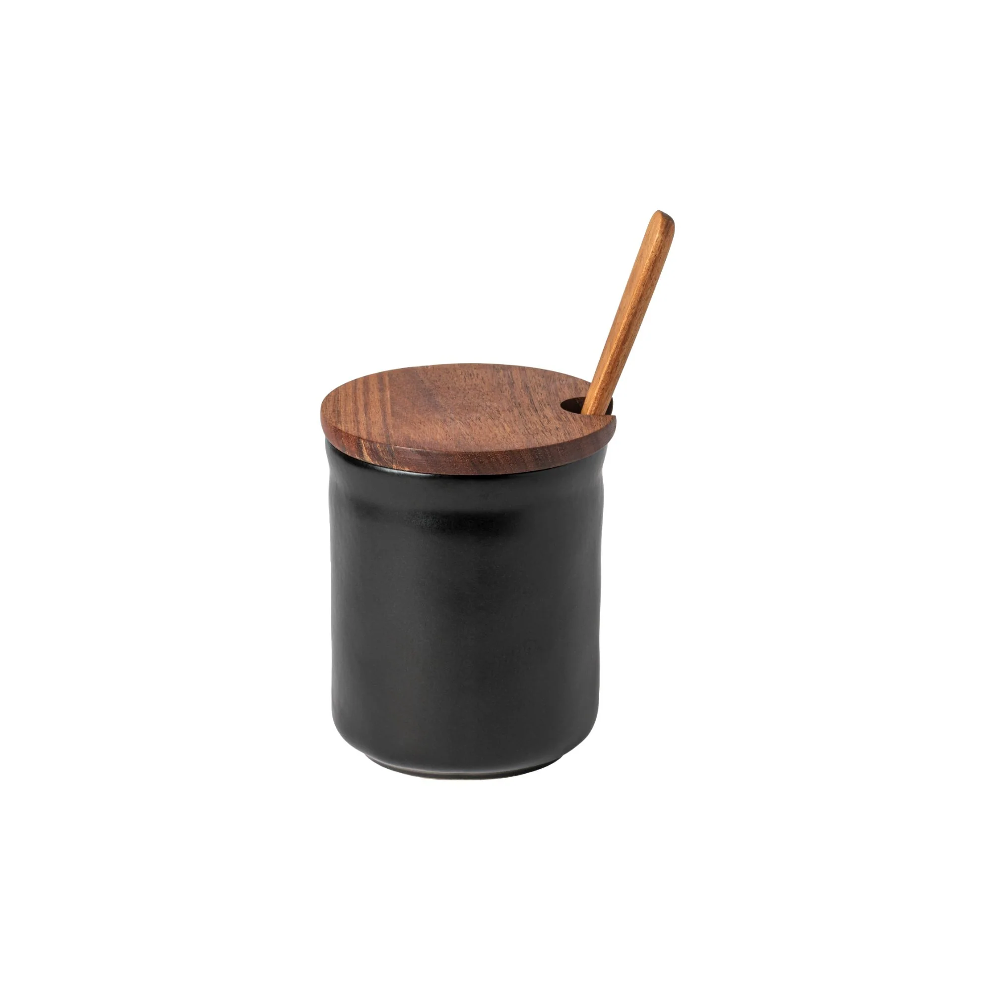 Honey Jar with Wood Lid and Scoop Boutique