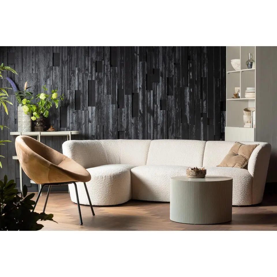 WOOOD Sanne Bijzettafel - MDF - Antique Beige - 40x60x60