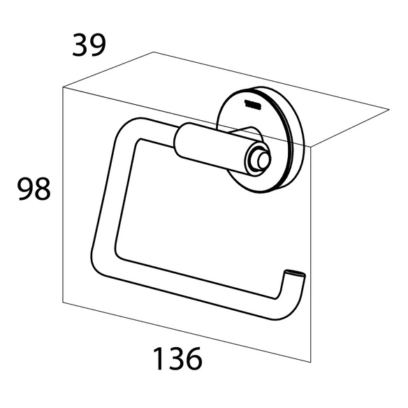 Toilettenpapierhalter »Urban«, Edelstahl/Zamak, weiß