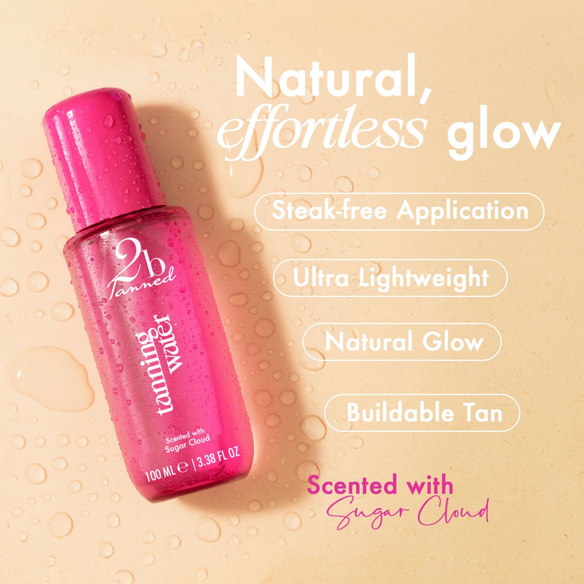 2bTanned Self Tanning Water 100ml