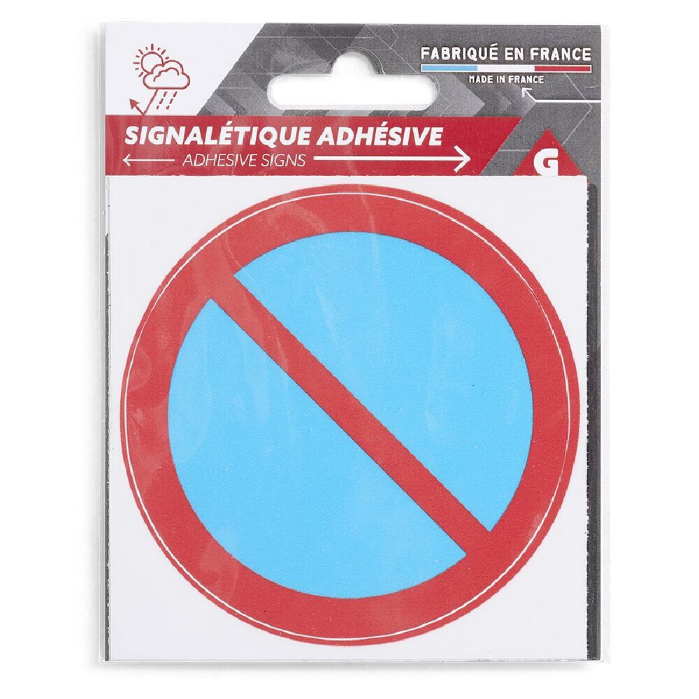 Signalétique adhésive "Stationnement interdit" - 8x8 cm