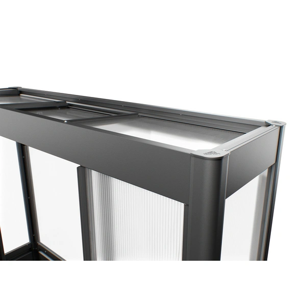 Gewächshaus »Florentina«, BxHxT: 201,6 x 213,4 x 104 cm, dunkelgrau-metallic