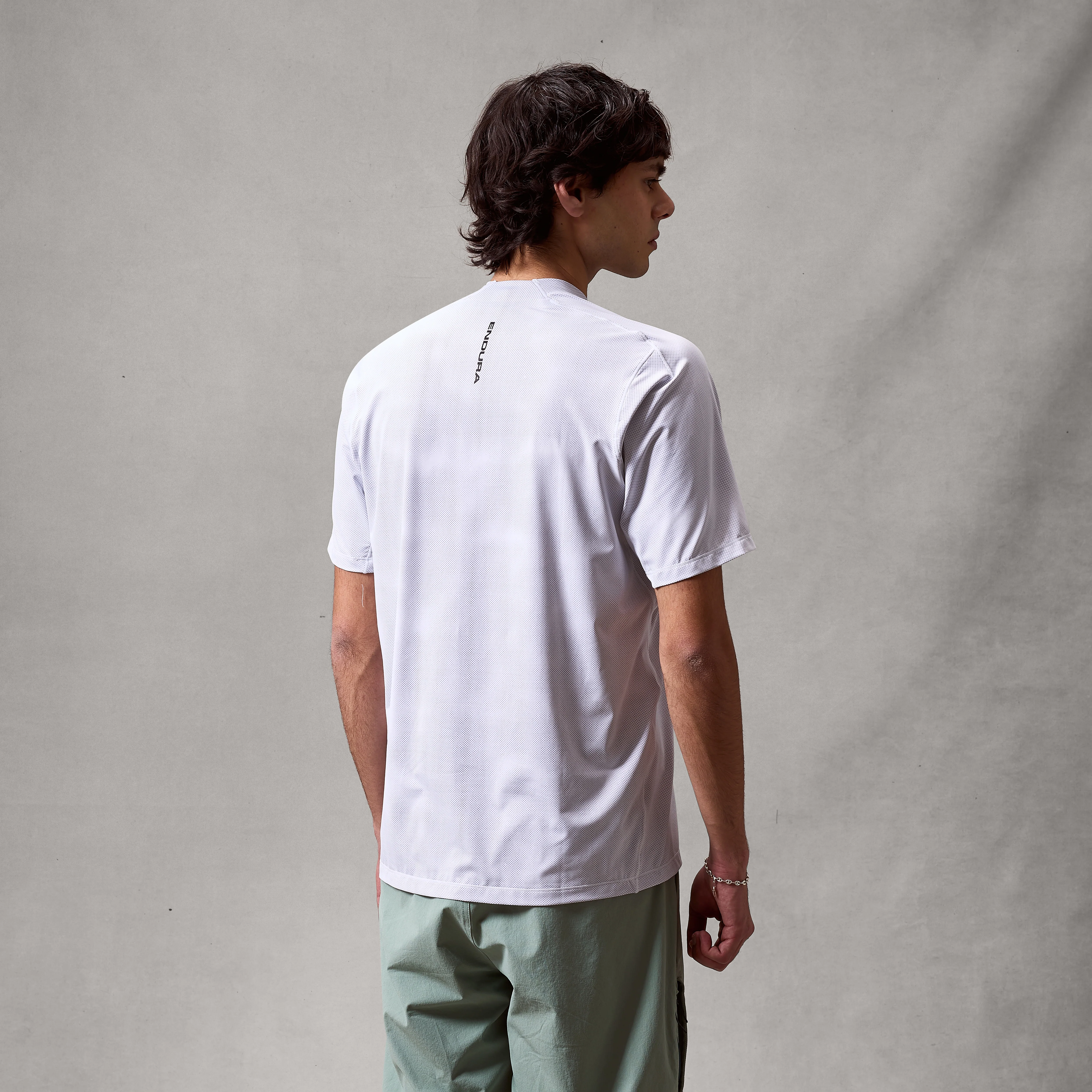 Men's AllTrack Rout S/S Tech Tee - White