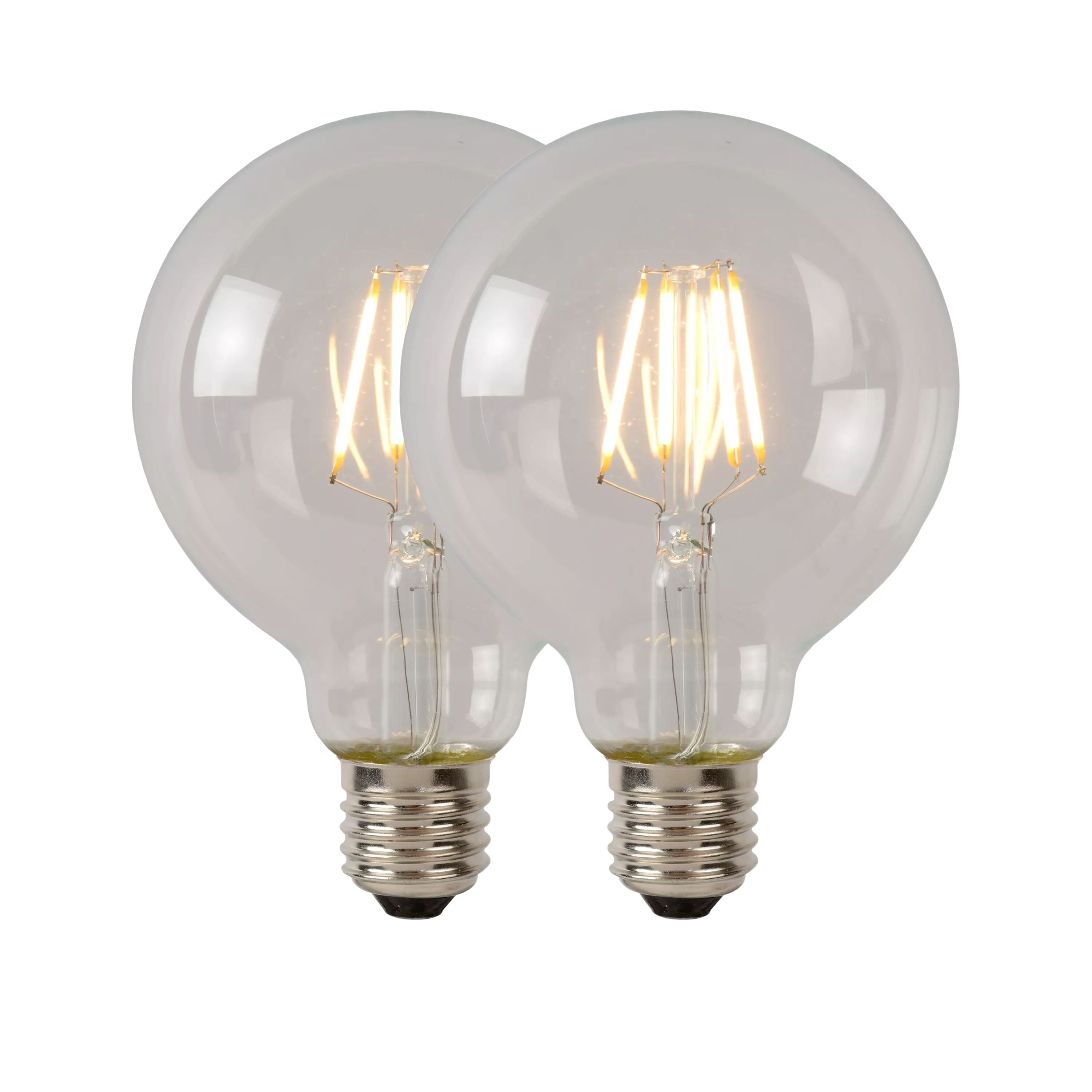 Lucide G80 Class B Filament lamp - Transparant (set van 2)