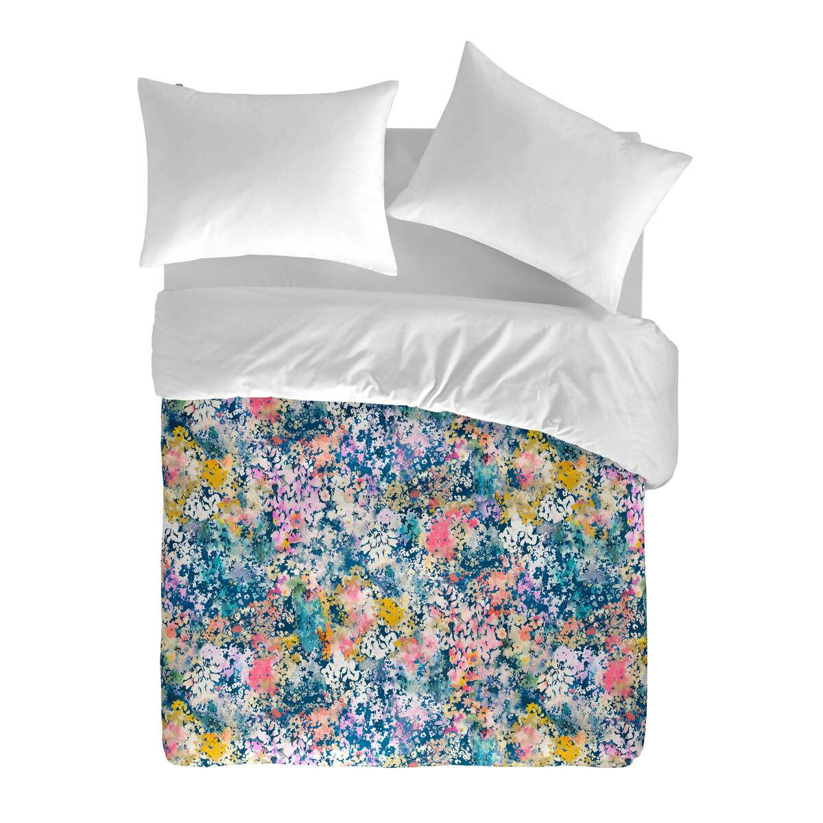 FLORETTE HDC - Housse de couetteen coton bicolore  155x220