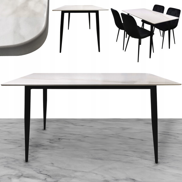 Stół kuchenny stolik ława kuchni salonu jadalni Satuario 120x70x75 cm Beige