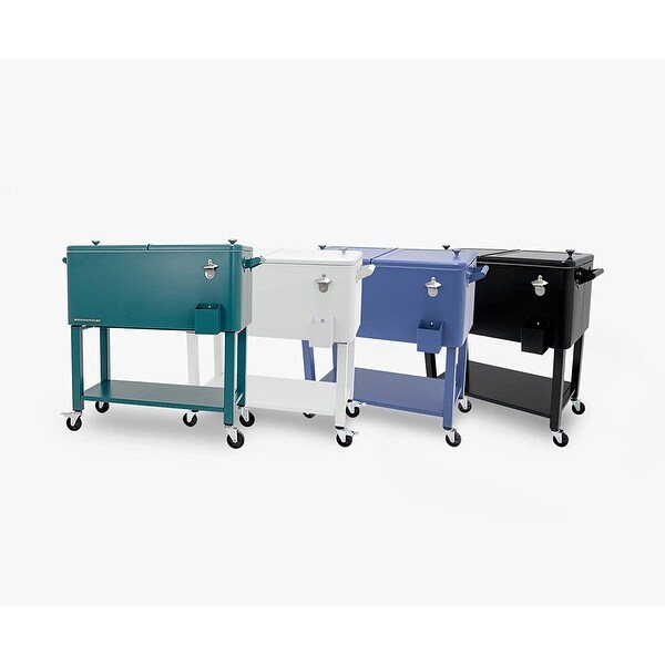 Permasteel 80-Qt Outdoor Patio Cooler with Removable Basin - N/A