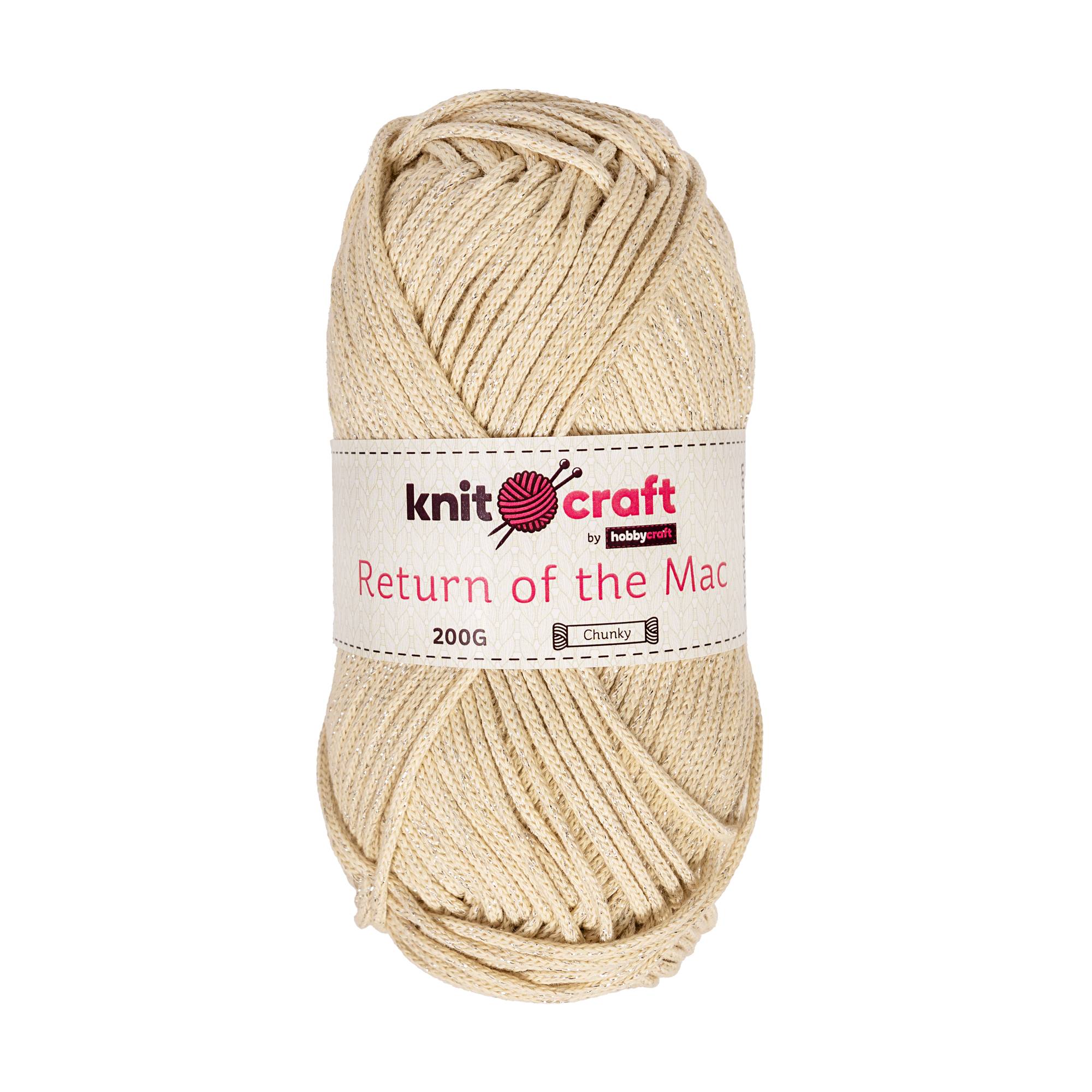 Knitcraft Silver Sparkle Return of the Mac Yarn 200g