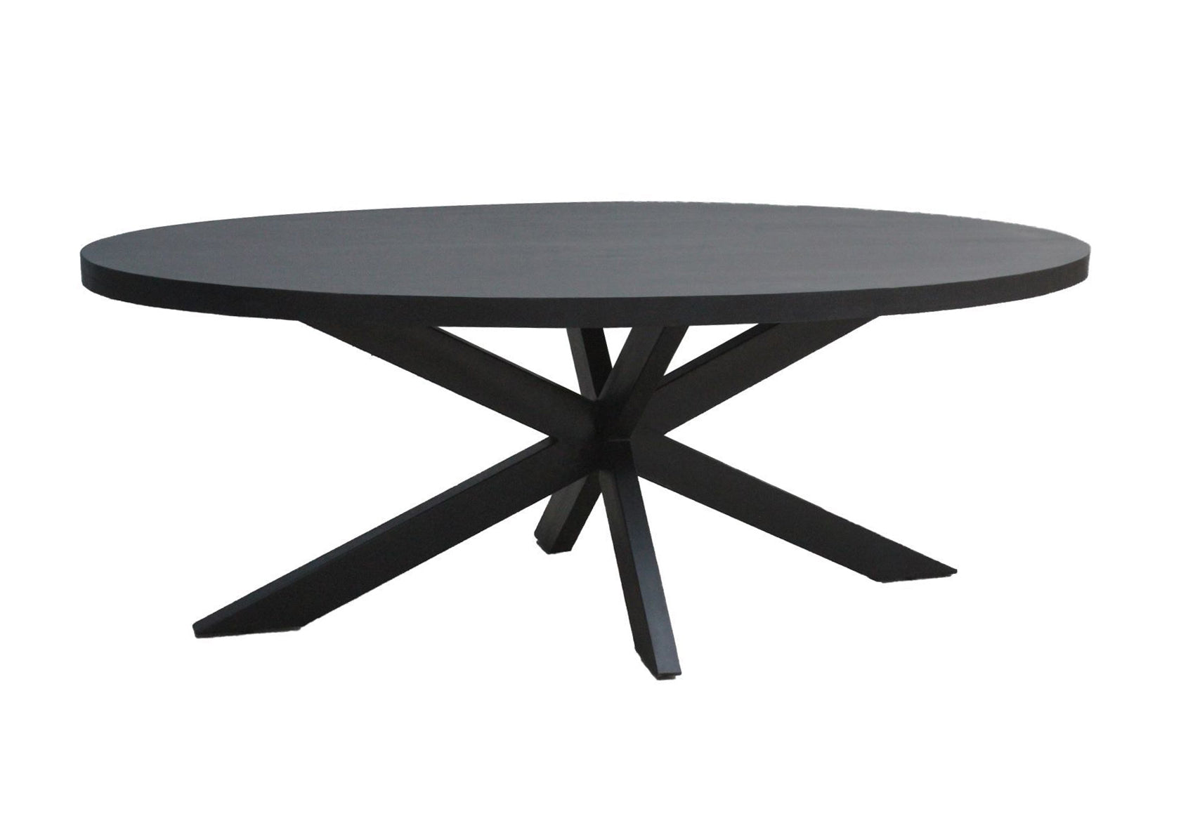Livingfurn eetkamertafel Kala Oval Spider - 160cm - mangohout
