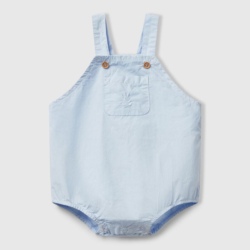 Overall onesie in 100% cotton