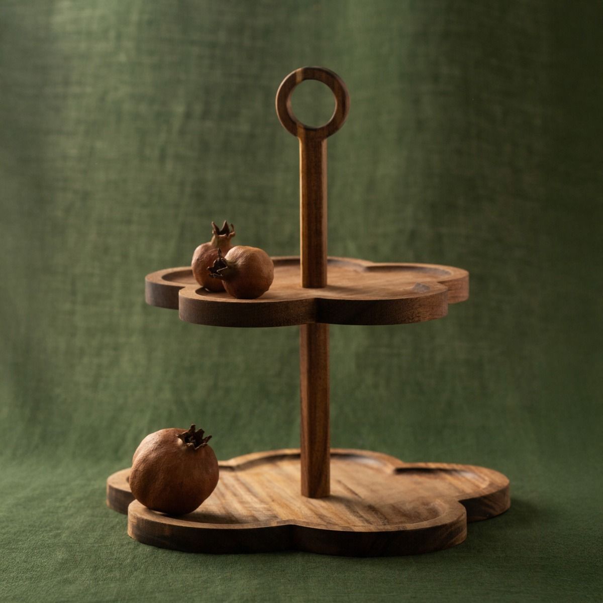 Patera GIBARA dwupoziomowa w kształcie kwiatka 25x28,5 cm