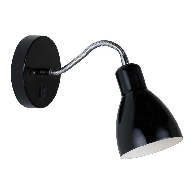 Nordlux Cyclone Wandlamp - E14 - Zwart