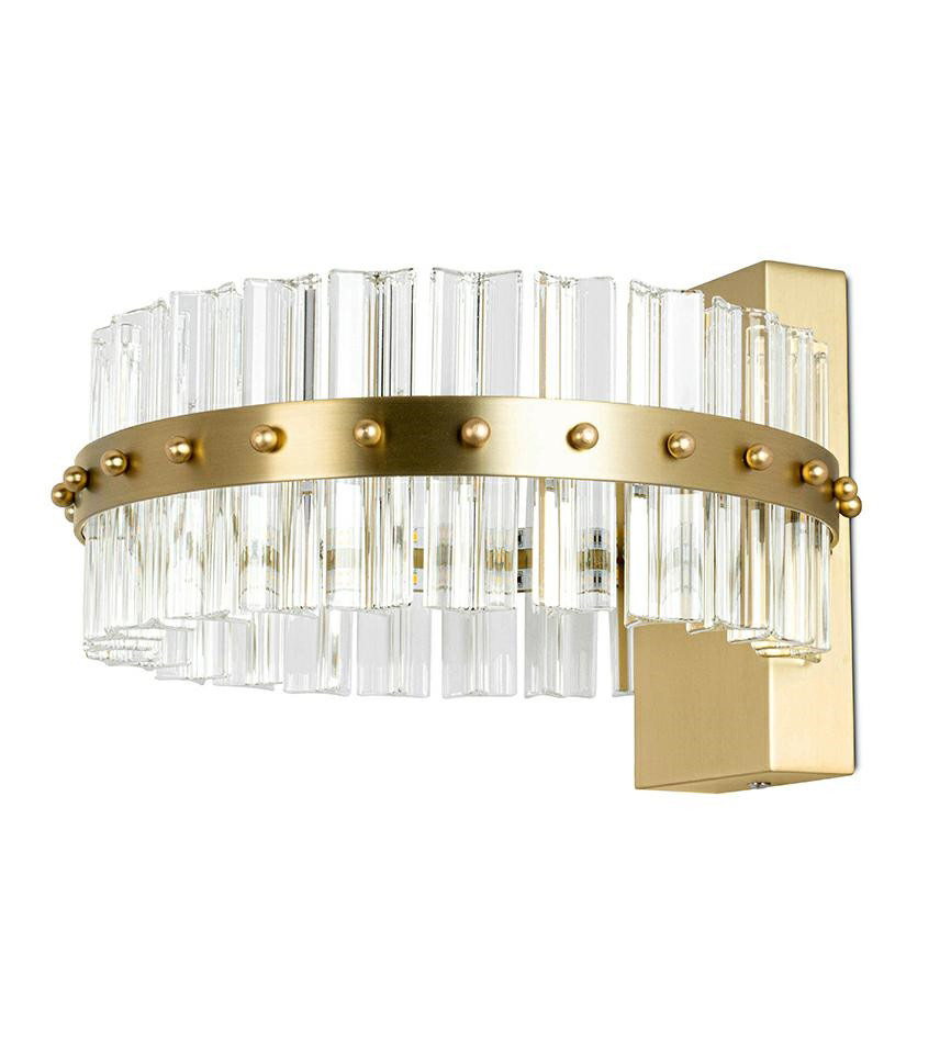 MOOSEE lampa ścienna SATURNUS WALL złota - LED, kryształ