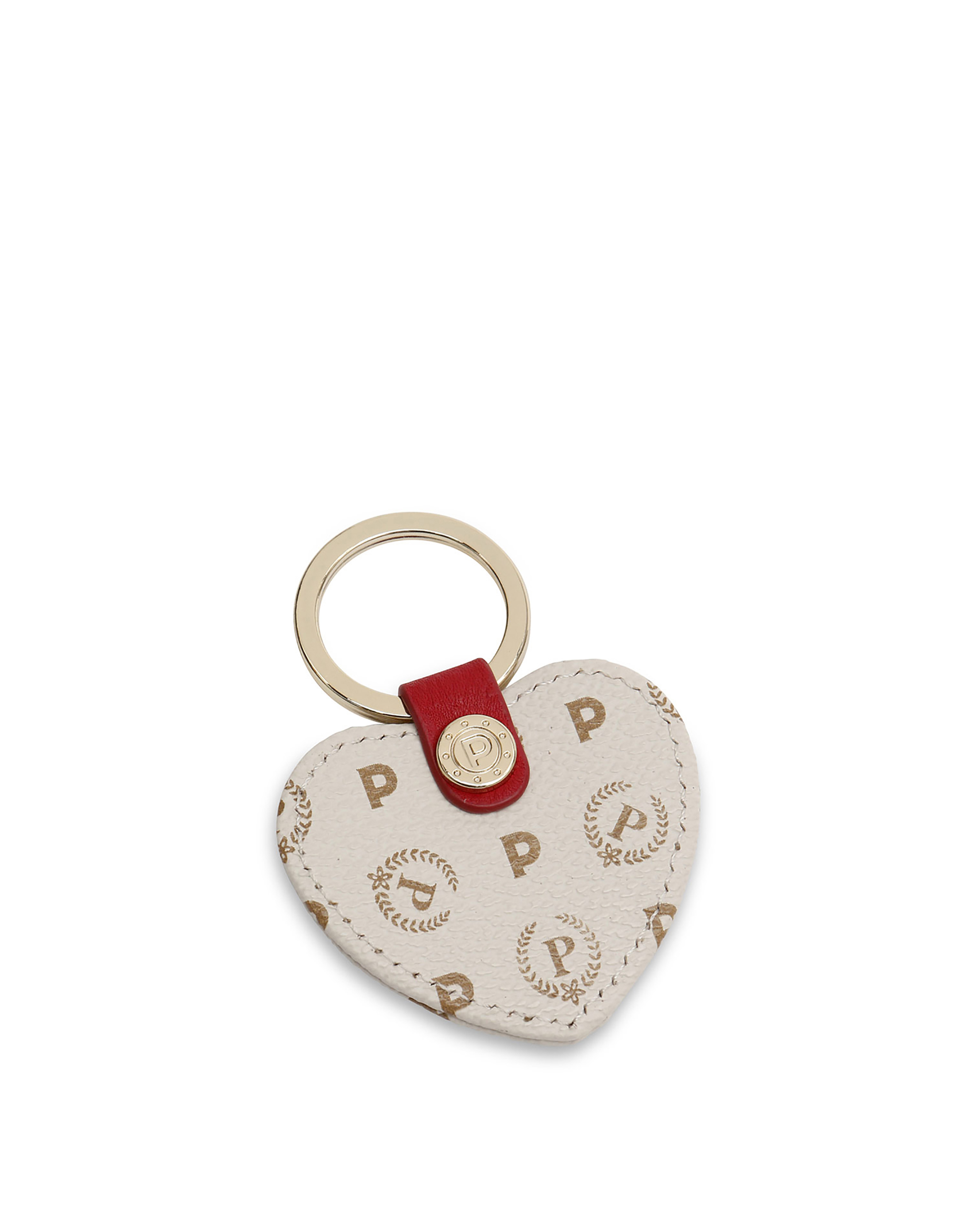 Portachiavi Cuore Heritage Logo Classic Avorio/lacca