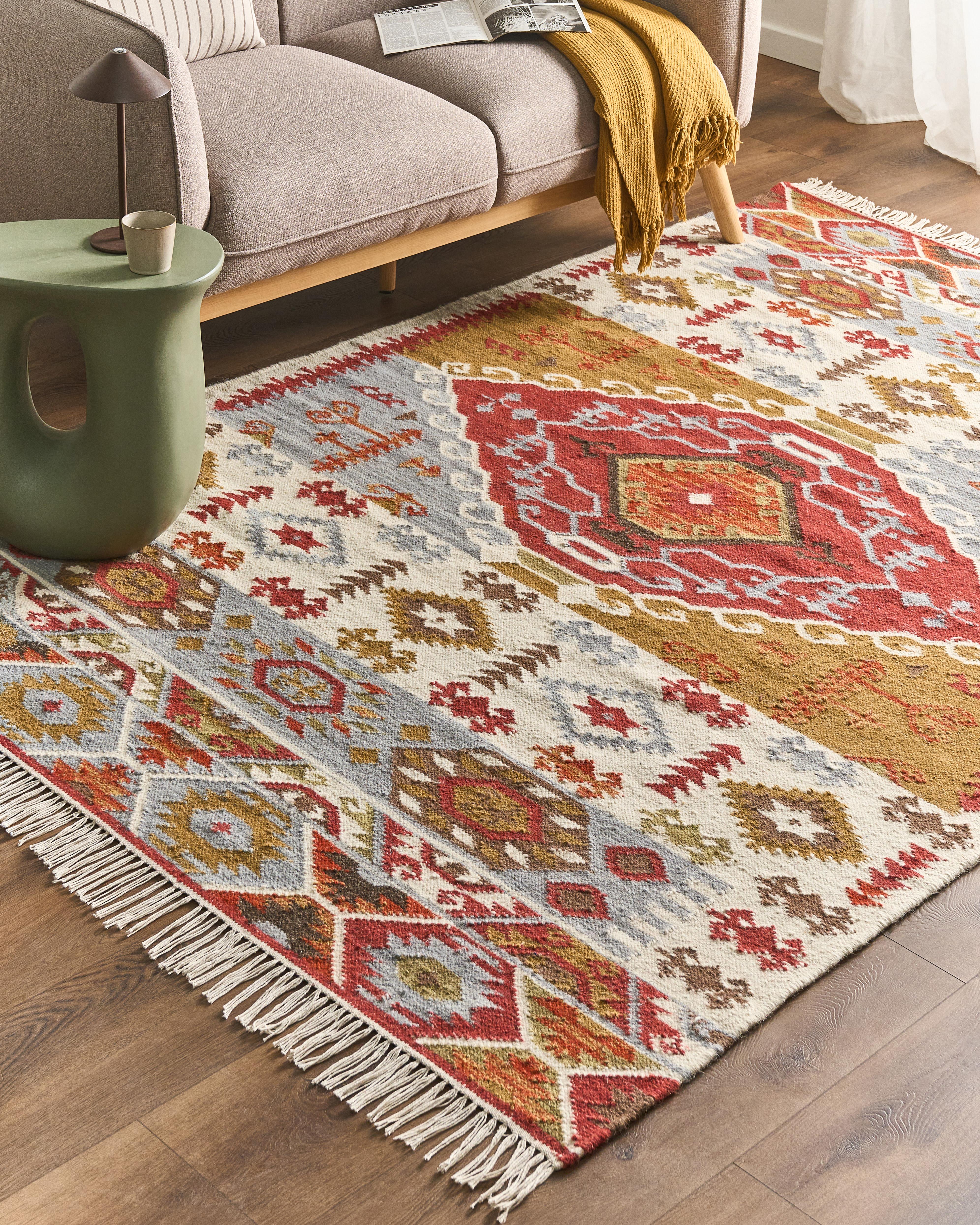 Rug PROSHYAN Multicolour 160 x 230 cm Wool Kilim