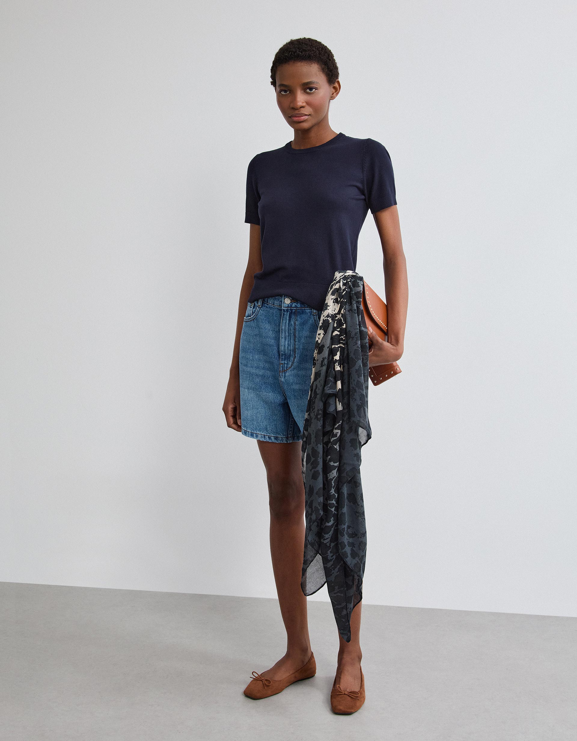 Camisola de Malha, Mulher, Azul Escuro