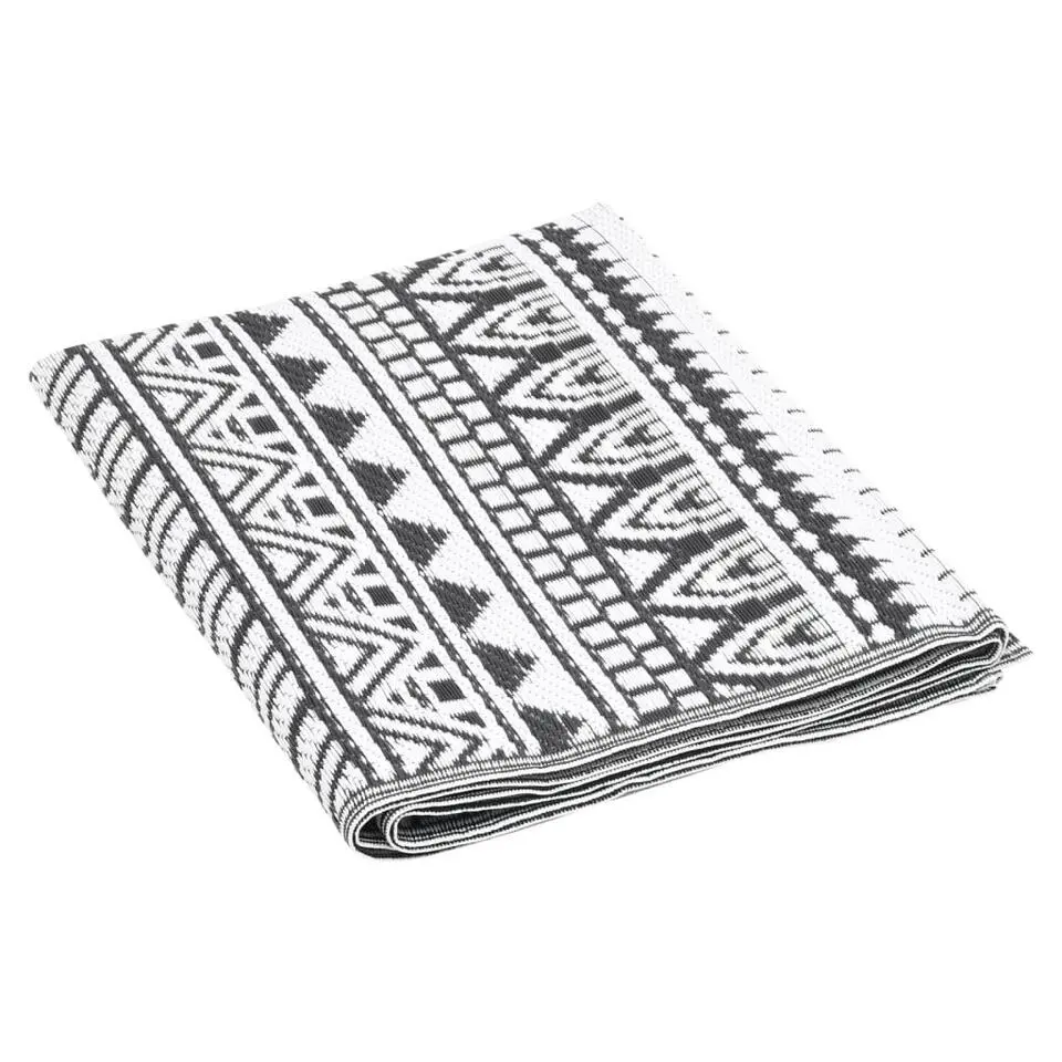 vidaXL - Buitenkleed - Zwart - Polypropyleen - 80 x 150 cm