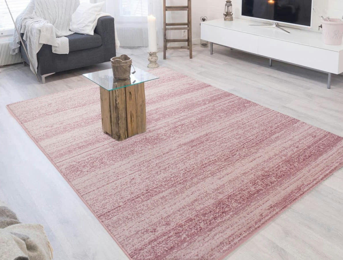 JULIA - Tapis uni à dégradé rose 120x170cm