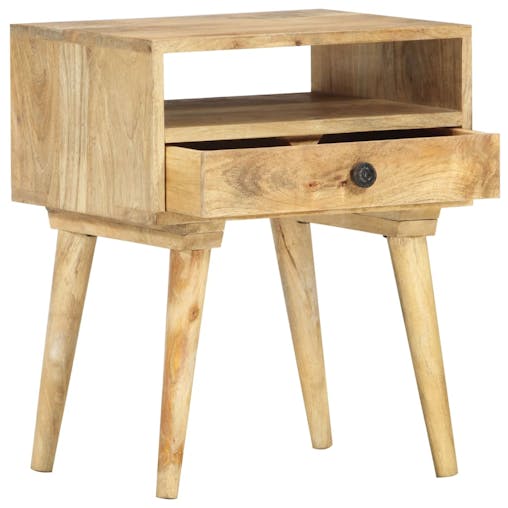 NNEVL Bedside Cabinet 40x35x50 cm Solid Mango Wood