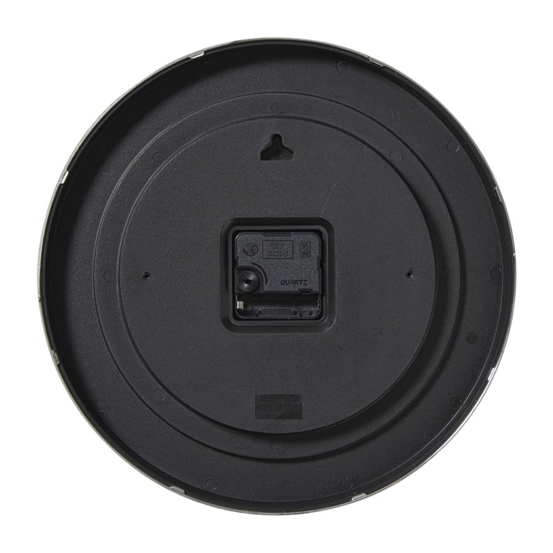 Wandklok - zilver - &Oslash;30.5x4.3 cm