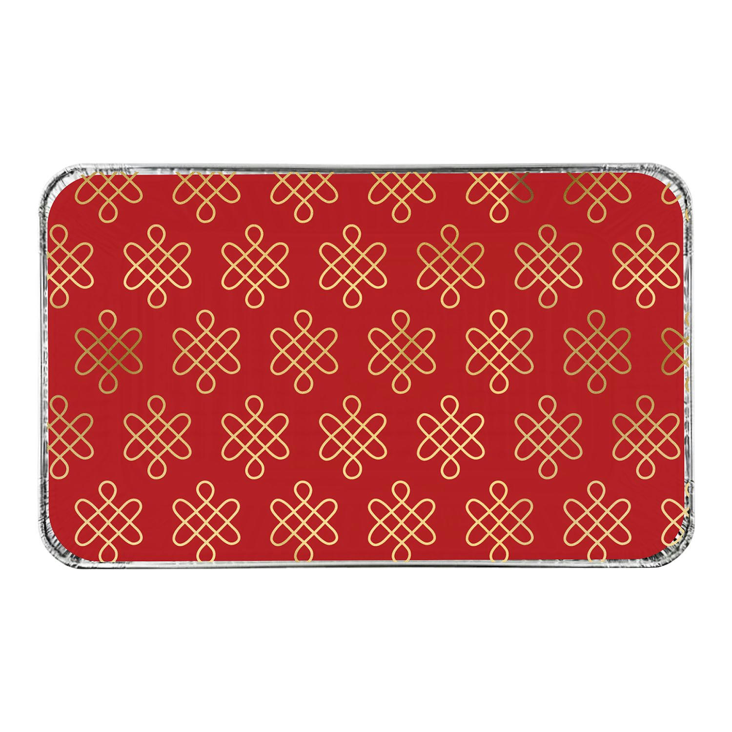 Lunar New Year Small Foil Pans and Lids, 6-pk