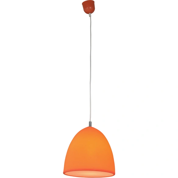 Pendelleuchte, silikon/kunststoff, orange