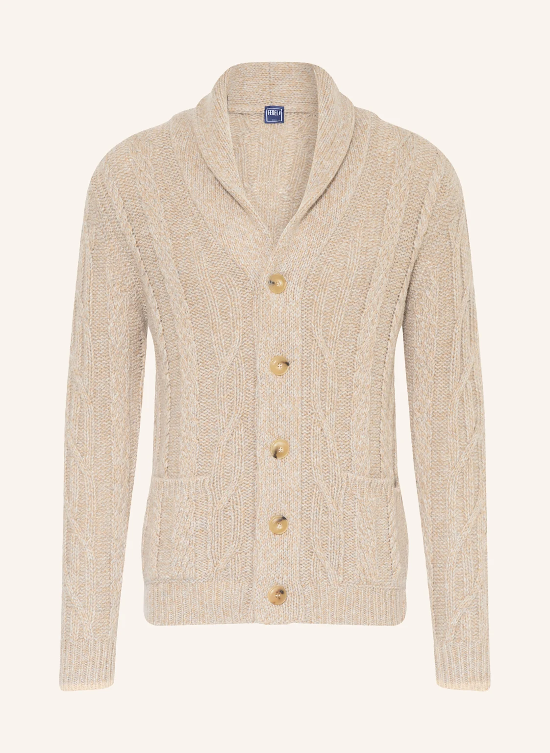 FEDELI Strickjacke mit Alpaka