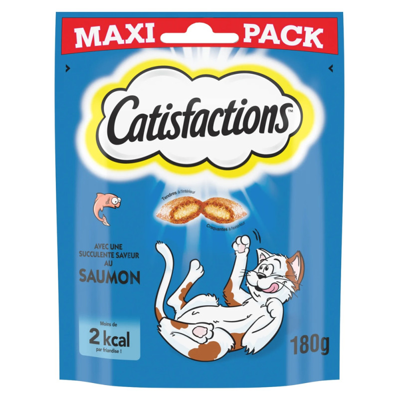 Friandise pour chat au saumon 0,18 kg CATISFACTIONS