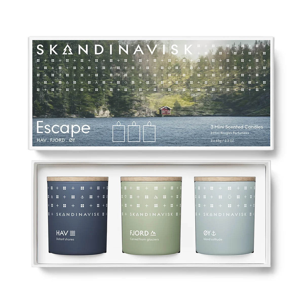 Skandinavisk - Escape Kerzen Geschenkset (3er-Set)